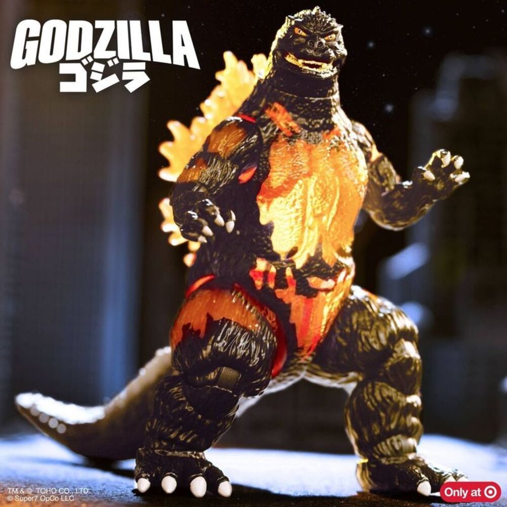 Godzilla - Super7 Toho Super Kaiju - Burning Godzilla (1995) Black - Picture 2 of 5